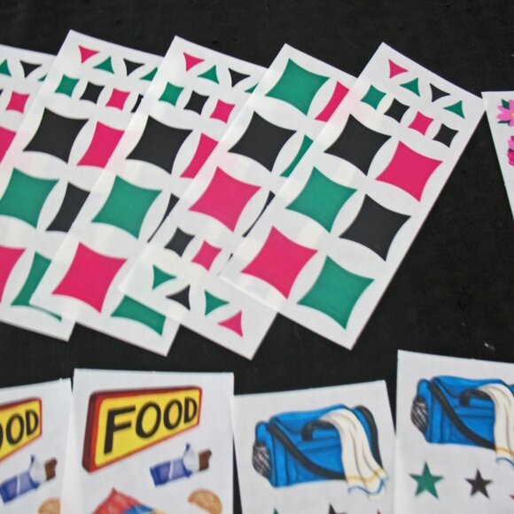 Creative Memories Lot Stickers, 35 studio -Sports, Backpacks, Rain Puddles, Food - Picture 5 of 11